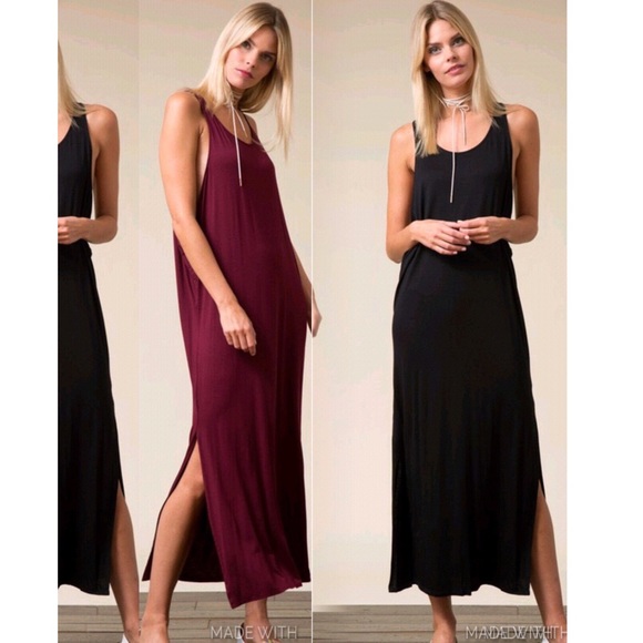 Last 1 New Chic Racerback Tank Dress wSide Slits - Picture 2 of 5